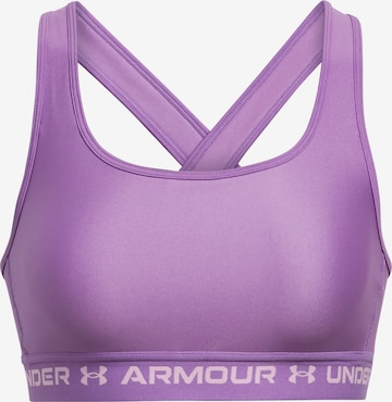UNDER ARMOUR Bralette Sports Bra in Purple: front