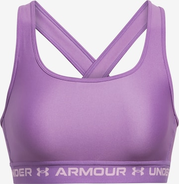 UNDER ARMOUR Sports Bra in Purple: front