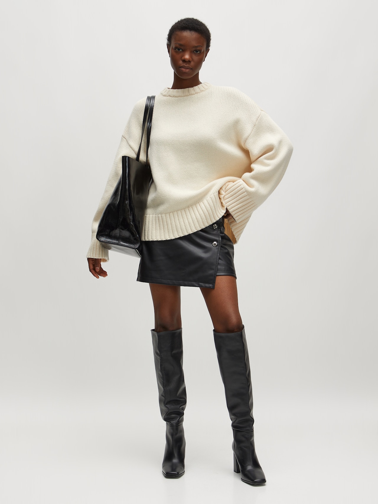 EDITED Produits Pull-over 'Christel' blanc