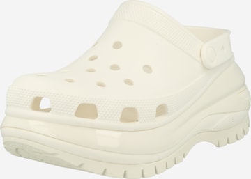 Clogs 'Mega Crush' di Crocs in bianco: frontale
