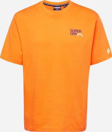 Superdry Majica | oranžna barva: sprednja stran