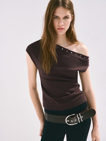 Tricou 'IRIA' de la MANGO pe maro: față