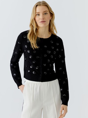 OUI Strickjacke in Schwarz: Vorderseite