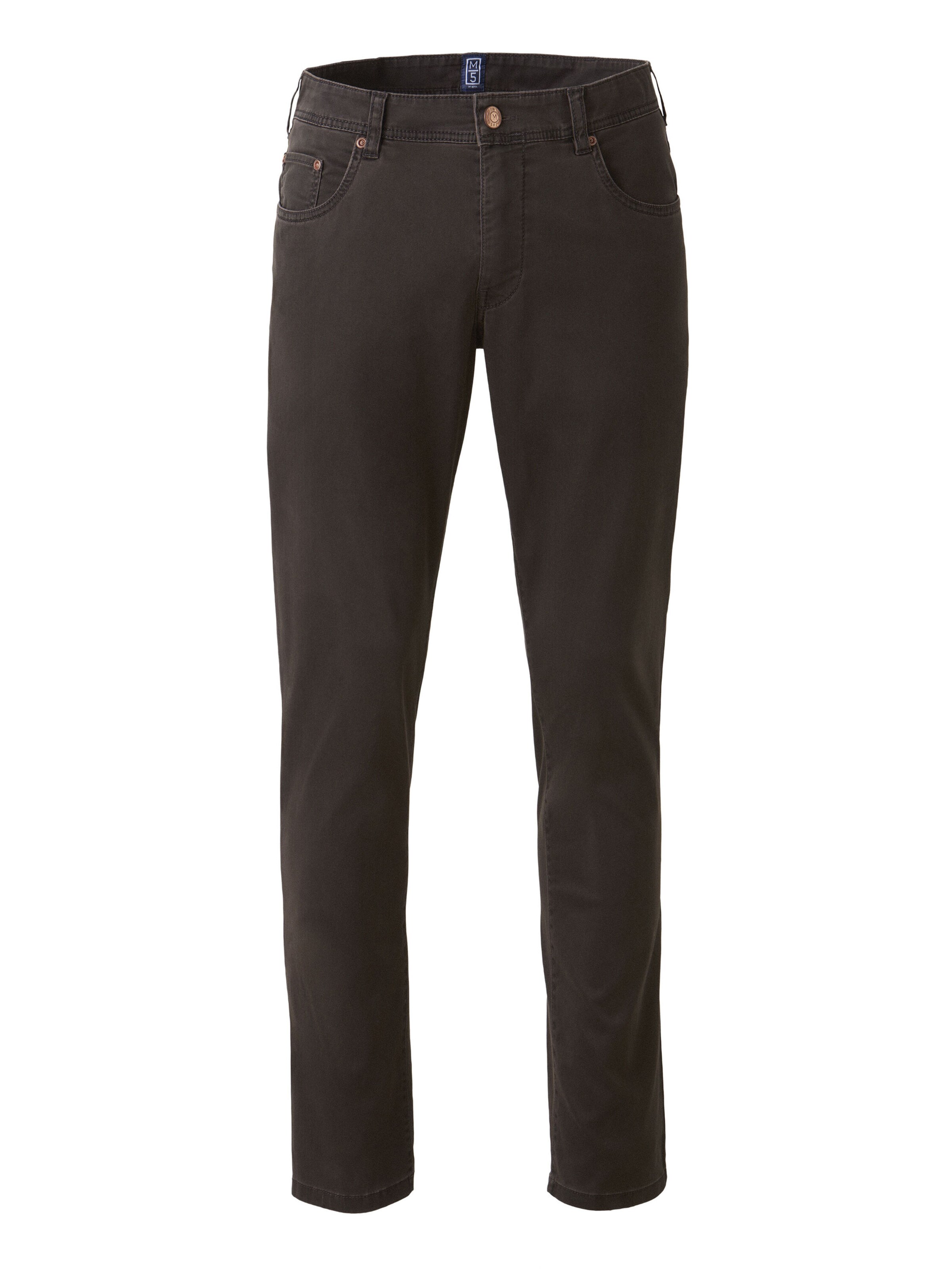 MEYER Chino Pants in Green: front
