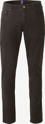 MEYER Chino Pants in Green: front