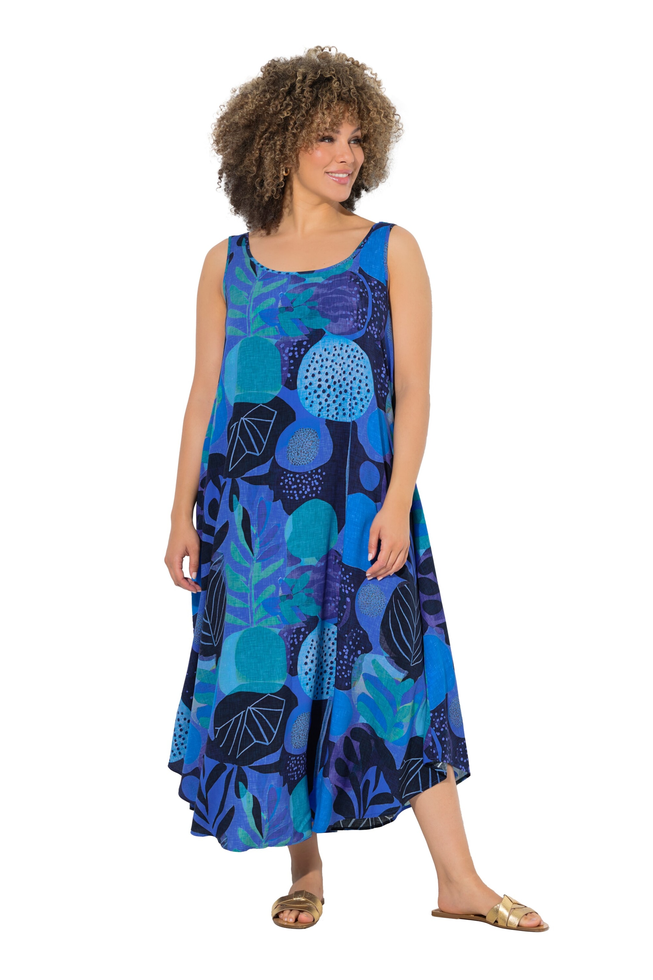 Ulla Popken Dress in Blue: front