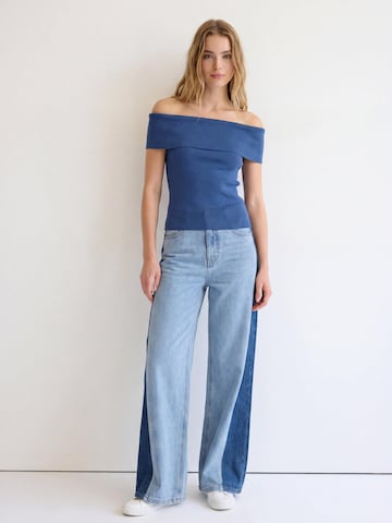 andy & lucy Flared Jeans 'DENVER' in Blue: front