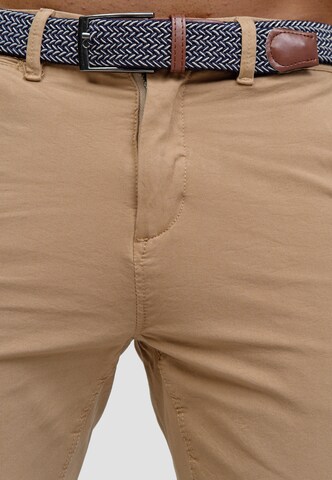 INDICODE JEANS Regular Chino Pants 'Massy' in Beige