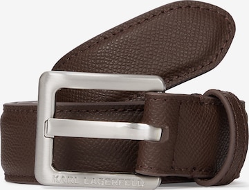 Ceinture Karl Lagerfeld en marron : devant