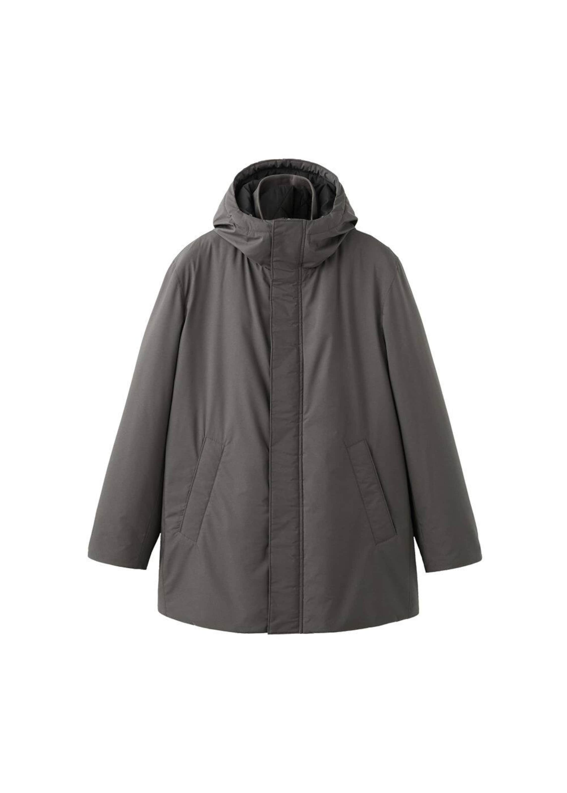 MANGO MAN Winter Parka 'Ben' in Grey: front