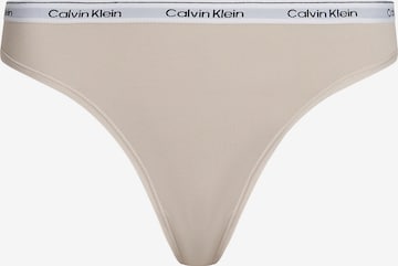 Slip Calvin Klein Underwear en beige : devant