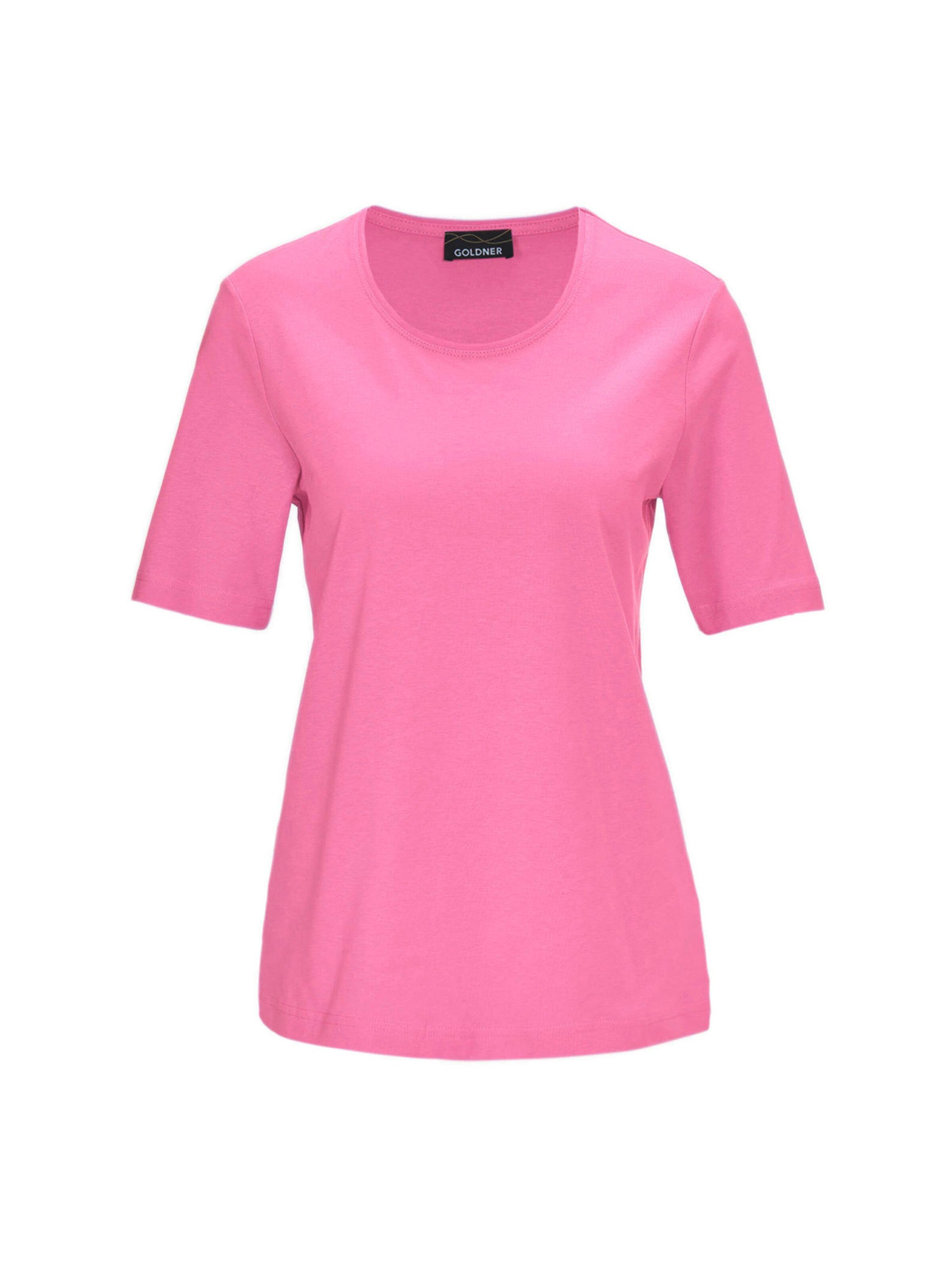 Goldner Shirt in Pink: Vorderseite