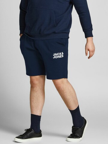 Jack & Jones Plus Regular Broek in Blauw: voorkant