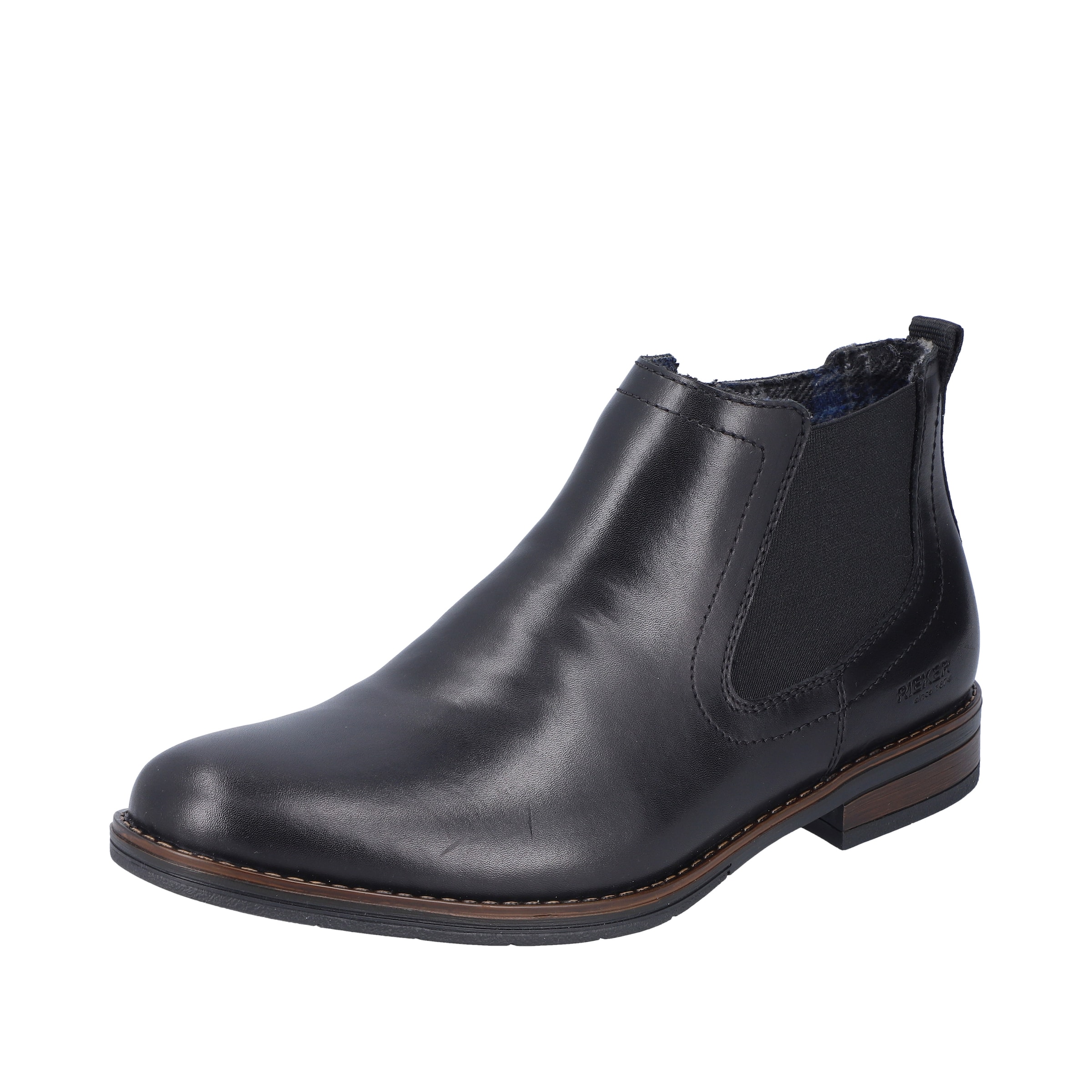 Boots Rieker en noir : devant