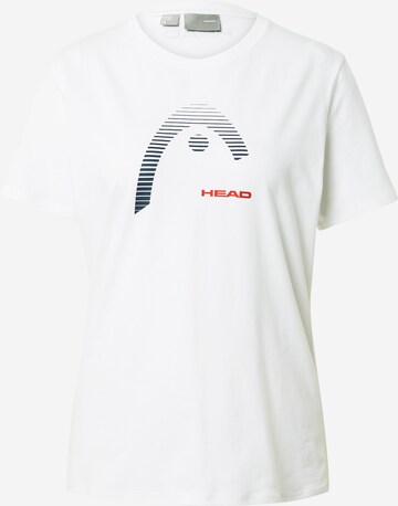 HEAD Λειτουργικό μπλουζάκι σε λευκό: μπροστά