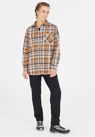 Whistler Athletic Button Up Shirt 'Wolfhard' in Brown