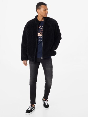 WEEKDAY Fleece Jacket 'Kai Pile' in Black