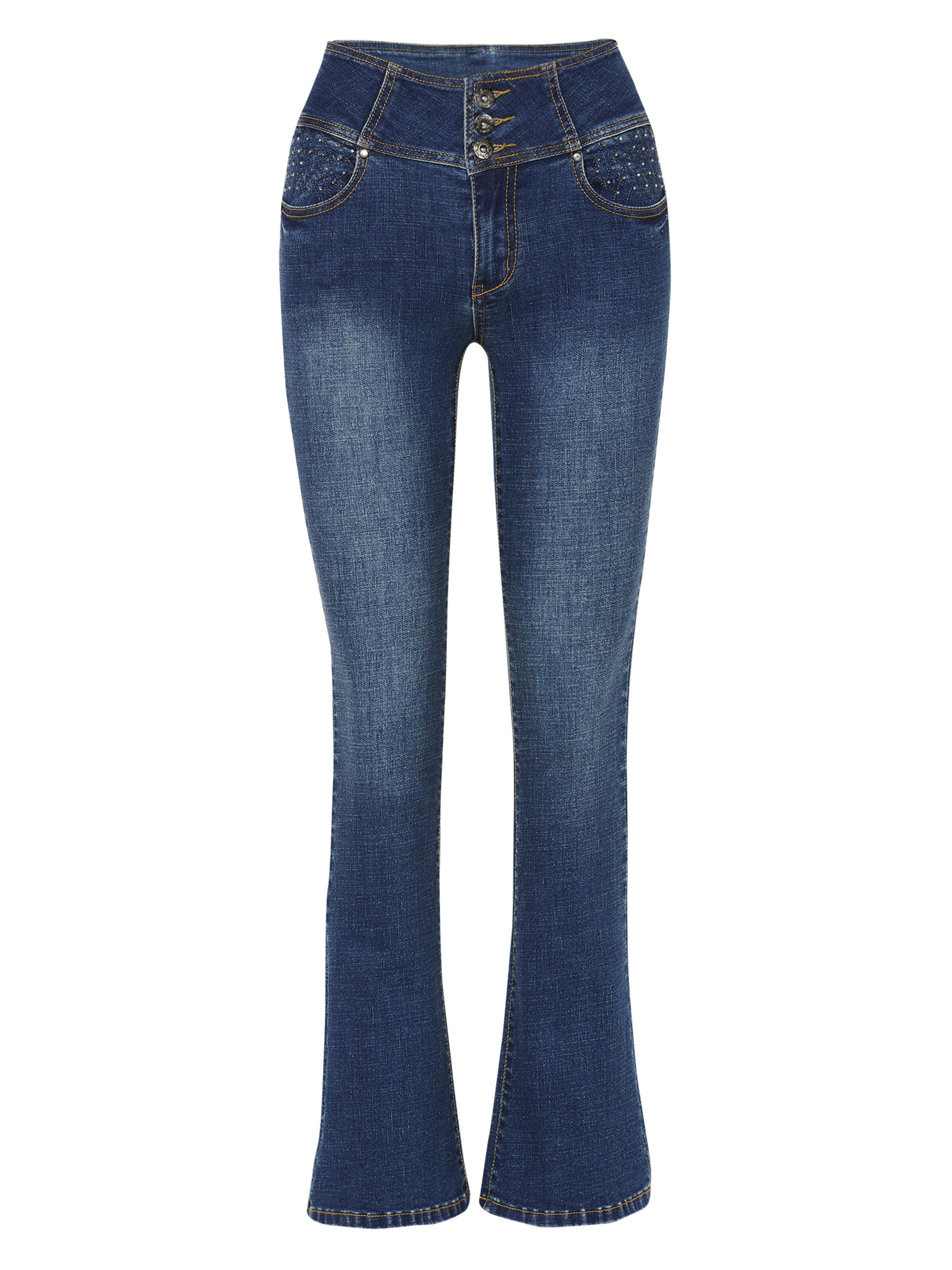 zils KOROSHI Standarta Džinsi 'Glocke': no priekšpuses