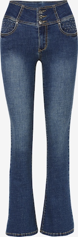 KOROSHI Regular Farkut 'Glocke' värissä sininen: etupuoli