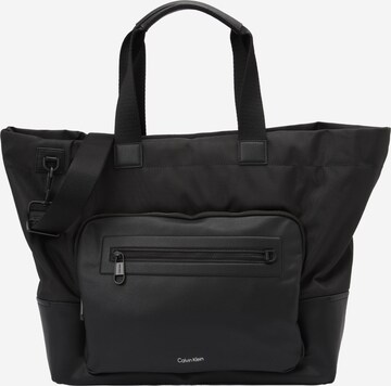 Cabas Calvin Klein en noir : devant