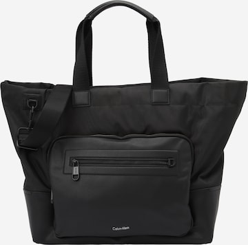 Cabas Calvin Klein en noir : devant