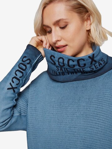 Soccx Sweater 'Into The Blue' in Blue