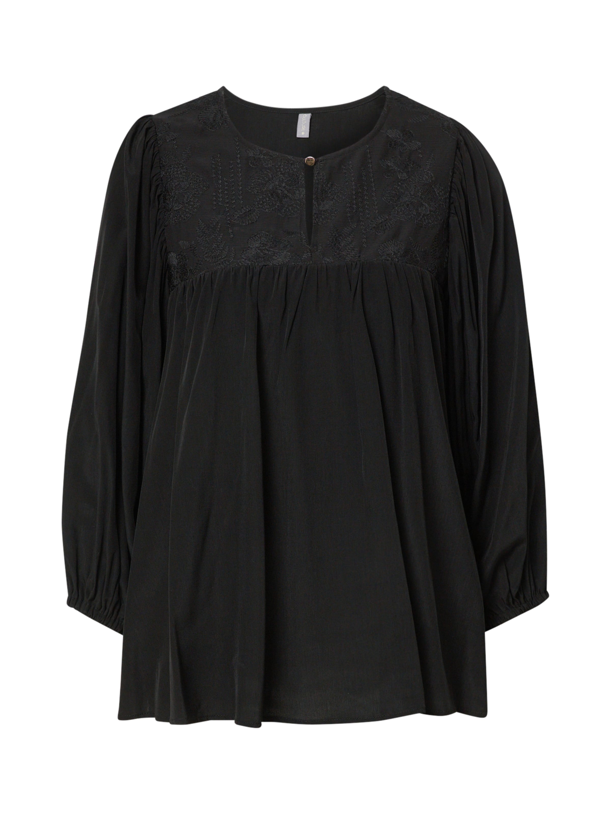 CULTURE Bluse 'Asmine' in Schwarz: Vorderseite