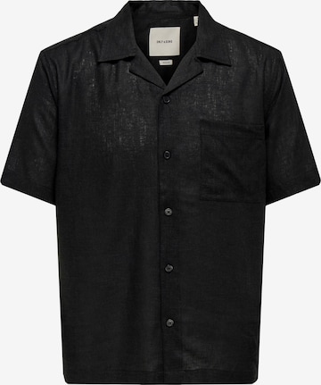 Only & Sons Hemd 'ONSLaurence' in Schwarz: Vorderseite