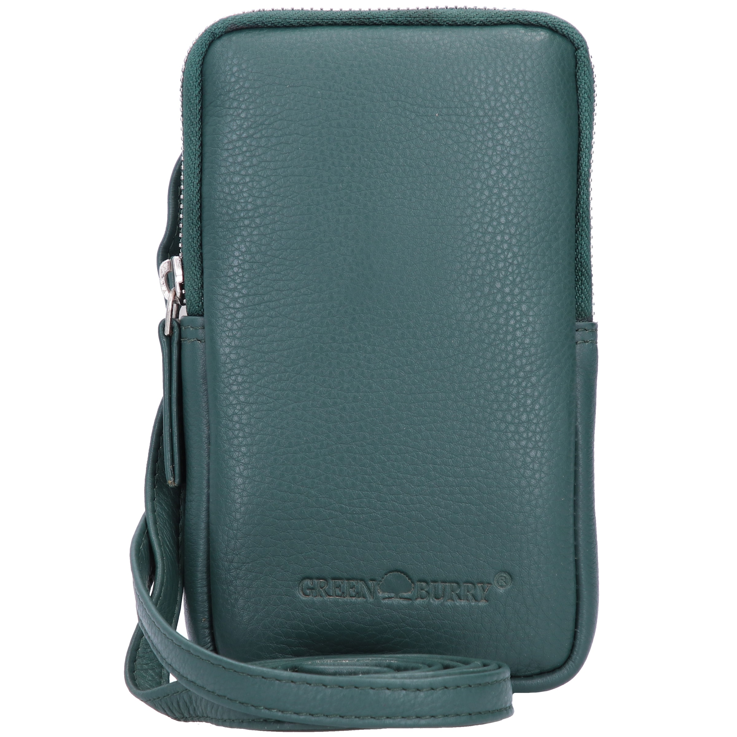 GREENBURRY Crossbody bag 'Nappa' in Green: front