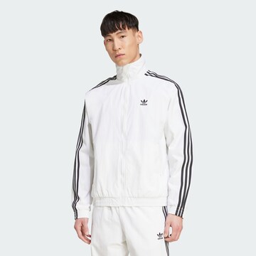 Veste mi-saison 'Adicolor Firebird' ADIDAS ORIGINALS en blanc : devant
