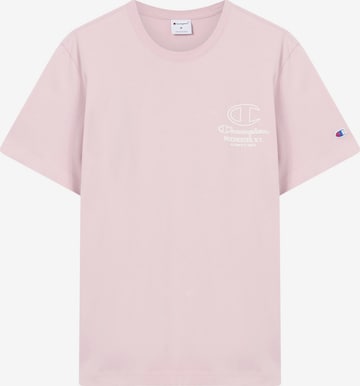 rožinė Champion Authentic Athletic Apparel Marškinėliai: priekis