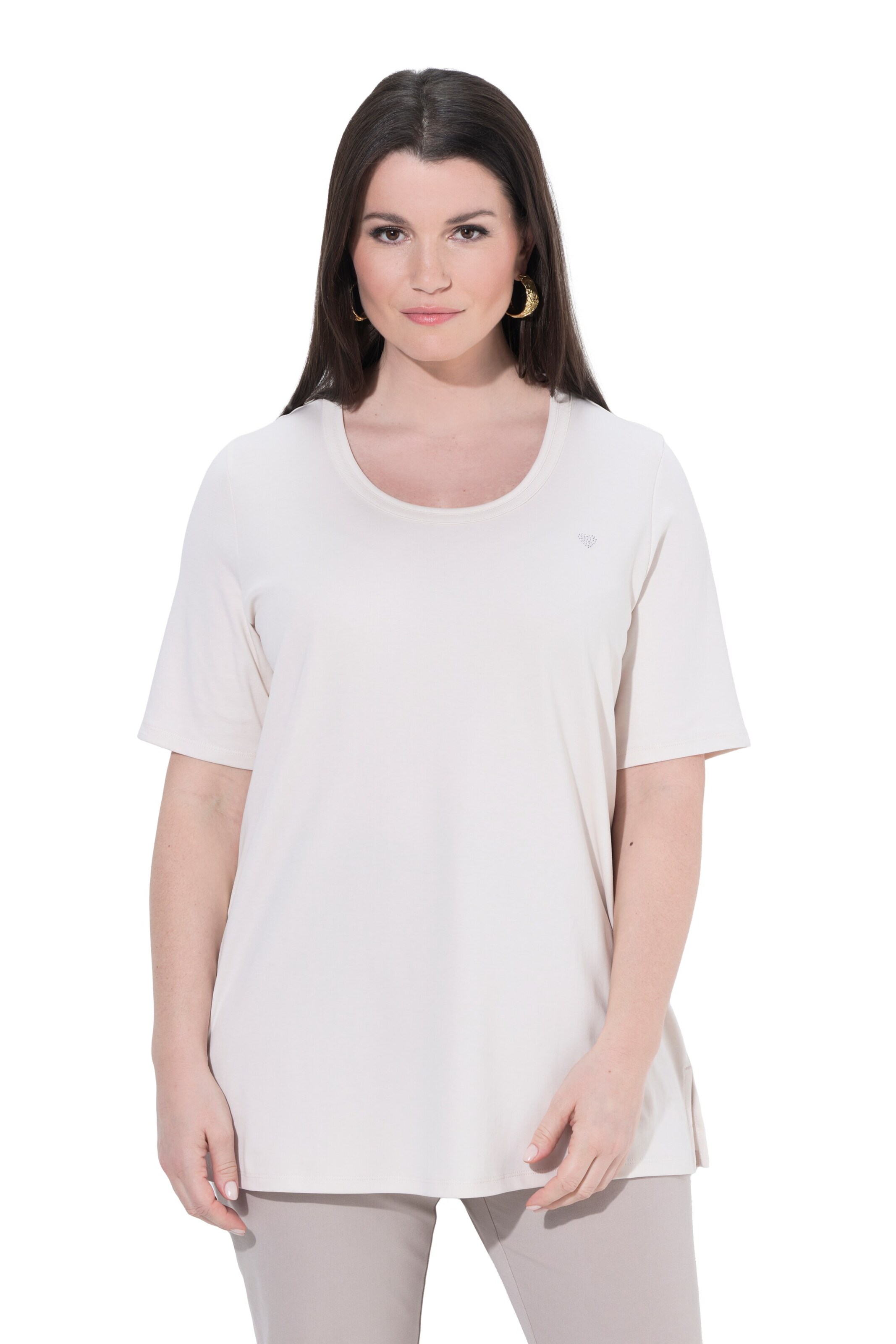 Ulla Popken Shirt in Grau: Vorderseite