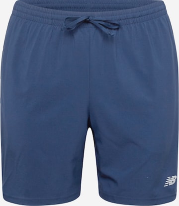 new balance Normalny krój Spodnie sportowe 'Essentials 7' w kolorze niebieski: przód