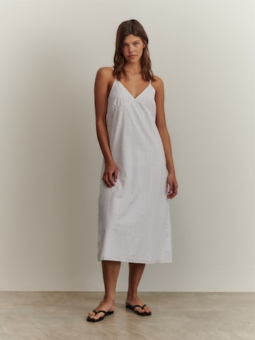 ABOUT YOU x Marie von Behrens Summer Dress 'Ellen' in White: front