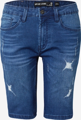 Slimfit Jeans de la INDICODE JEANS pe albastru: față