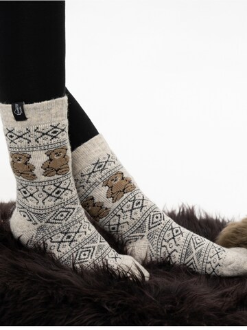 HomeOfSocks Socken 'HOSTeddy' in Beige