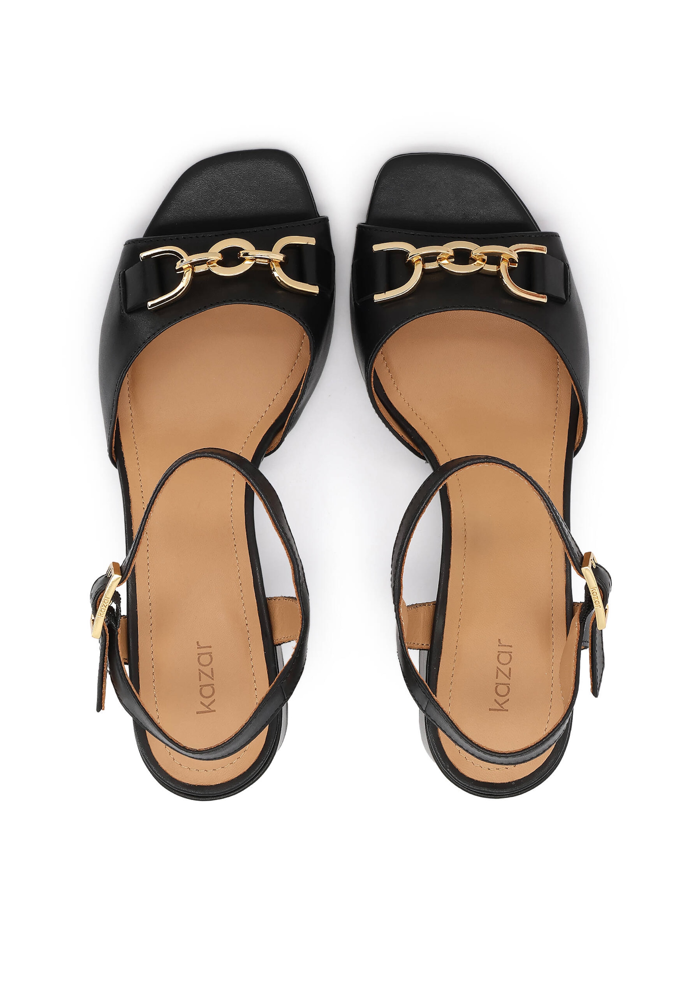 Kazar Сандали с каишка в черно