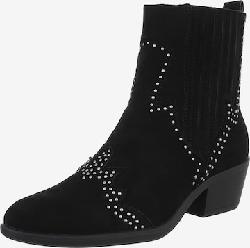 Ital-Design Boots in Schwarz: Vorderseite
