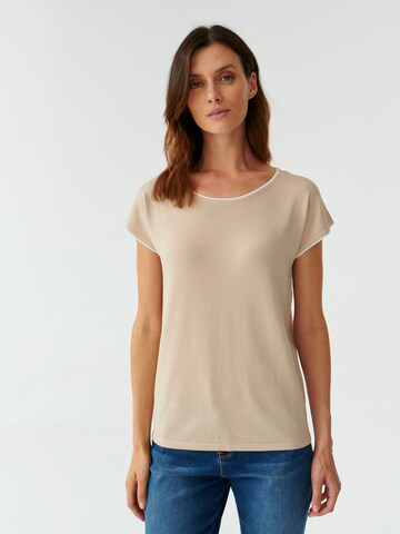 T-shirt 'ESTE' TATUUM en beige : devant