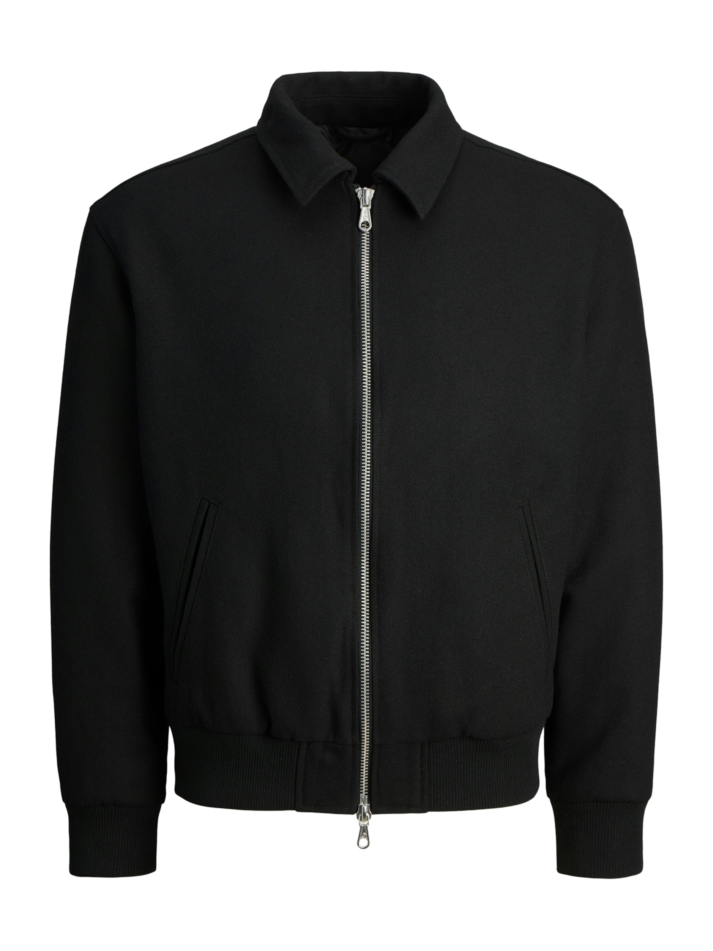 JACK & JONES Übergangsjacke in Schwarz: Vorderseite