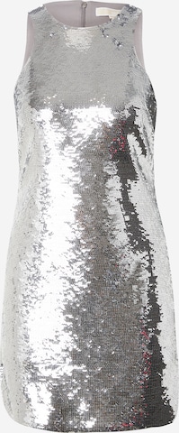 MICHAEL Michael Kors - Vestido de gala en plata: frente