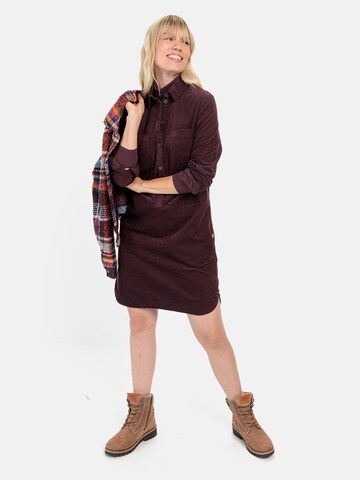 CAMEL ACTIVE Cordkleid aus reiner Baumwolle in Rot