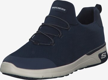 Baskets basses SKECHERS en bleu : devant