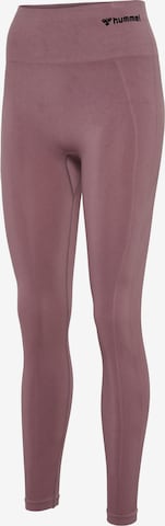 Skinny Pantaloni sport 'Tif' de la Hummel pe mov