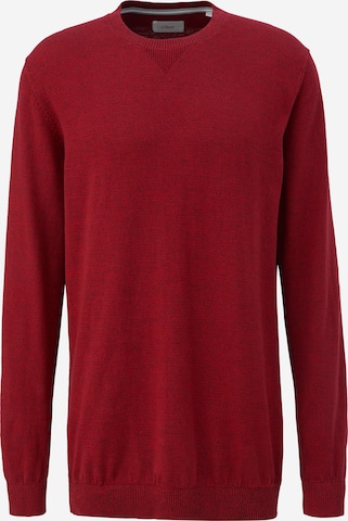 s.Oliver Men Big Sizes Sweater in Red: front