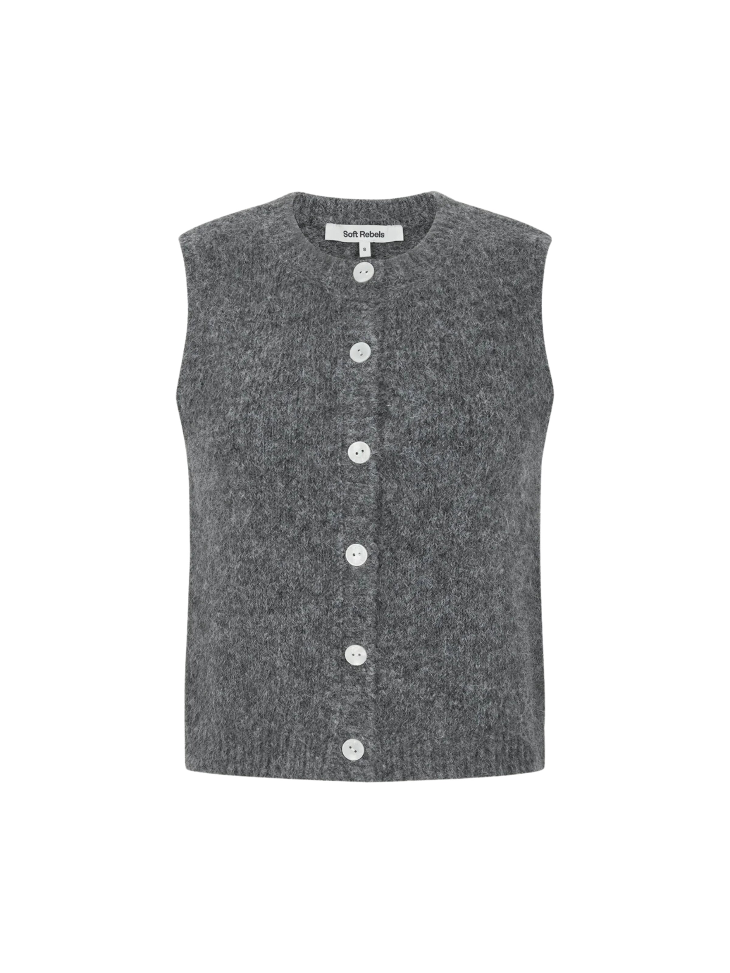 Soft Rebels Vest 'SRCamilla' i grå: forside