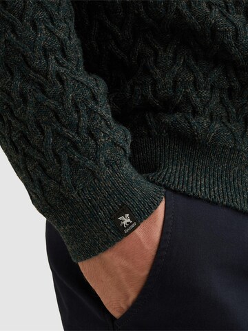 VANGUARD Pullover 'Pullover in a wool blend with half-zip' i grøn
