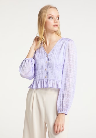 myMo at night Blouse in Purple: front