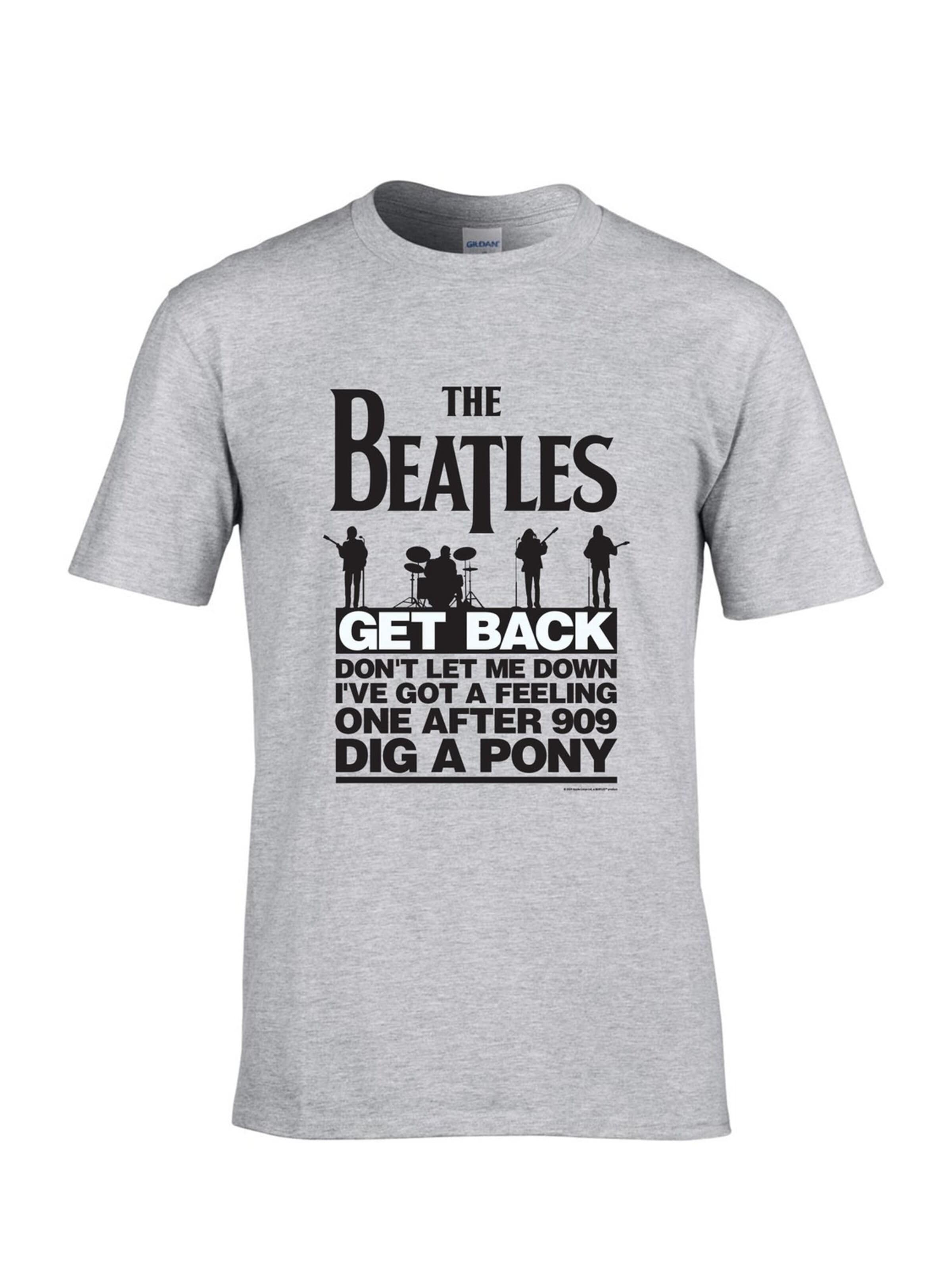 The Beatles - Camiseta 'Beatles – Get Back' en gris: frente