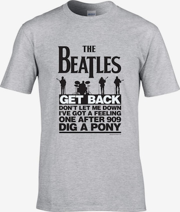 T-Shirt 'Beatles – Get Back T-Shirt' The Beatles en gris : devant
